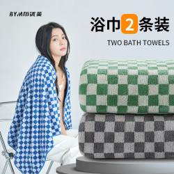 珊瑚絨浴巾a類女加厚加大比純棉吸水速乾家用男裹巾