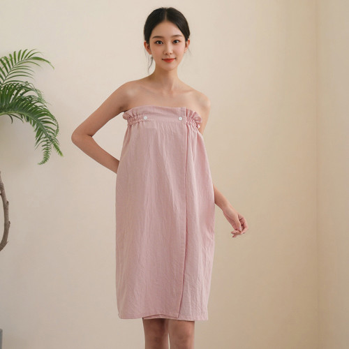 美容院浴裙吸水薄款客人服非純棉開釦可穿浴巾套頭睡裙客人服 美容院浴裙吸水薄款客人服非純棉開釦可穿浴巾套頭睡裙客人服