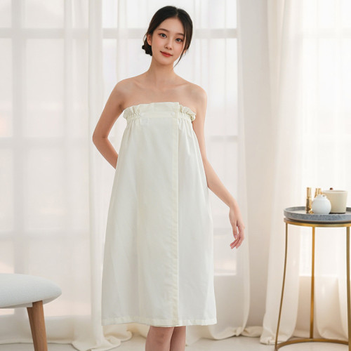 美容院浴裙吸水薄款客人服非純棉開釦可穿浴巾套頭睡裙客人服 美容院浴裙吸水薄款客人服非純棉開釦可穿浴巾套頭睡裙客人服