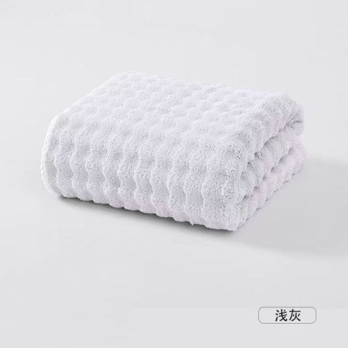 泡泡絨大浴巾珊瑚絨柔軟奶泡乾髮洗臉毛巾吸水速乾加厚沙灘裹巾