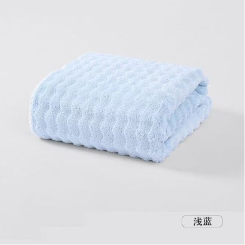 泡泡絨大浴巾珊瑚絨柔軟奶泡乾髮洗臉毛巾吸水速乾加厚沙灘裹巾