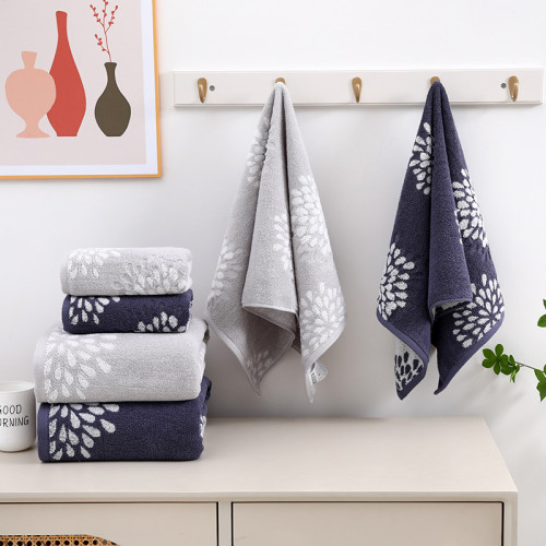 純棉毛巾浴巾套巾加厚提花柔軟吸水家用男女伴手禮品套裝