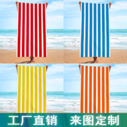 綠色粉色紅色等條紋時尚單品海邊遊泳健身浴巾浴袍溫泉浴巾