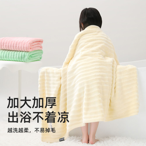 毛毛雨a類珊瑚絨兒童浴巾2026新款吸水好不易掉毛嬰兒寶寶專用巾