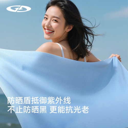 戶外健身遊泳沙灘巾可攜式海邊度假溫泉浴巾新款防曬速乾運動毛巾