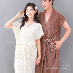 浴巾2025新款男款情侶款一對吸水成人浴袍可穿式女速乾裹全身可穿