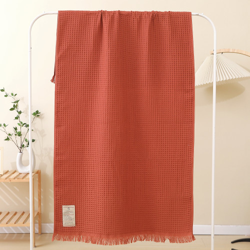 大尺寸純棉浴巾洗澡華夫格成人紗布加厚吸水全棉浴巾 大尺寸純棉浴巾洗澡華夫格成人紗布加厚吸水全棉浴巾
