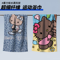 沙灘巾浴巾運動浴巾超細纖維印花沙灘巾速乾吸水浴巾
