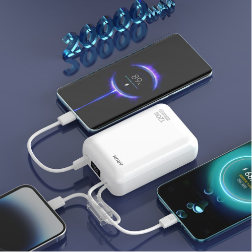 海陸通S22行動電源閃充自帶線快充掛繩超薄小巧可攜式2萬安培手機通用