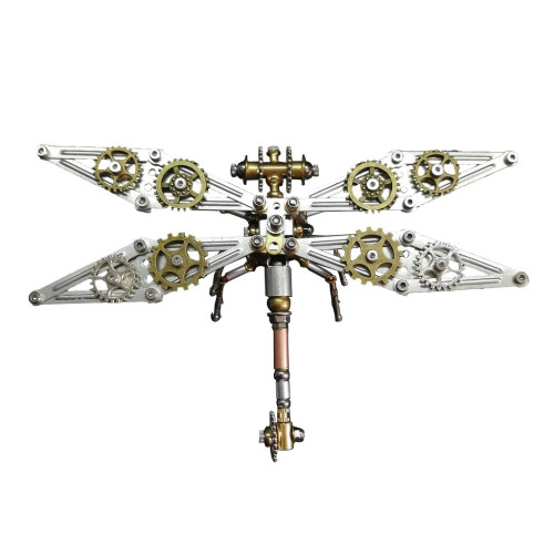 蒸汽龐克機械崑蟲蜻蜓成品diy組裝包拼裝手工工藝品男孩個性禮物