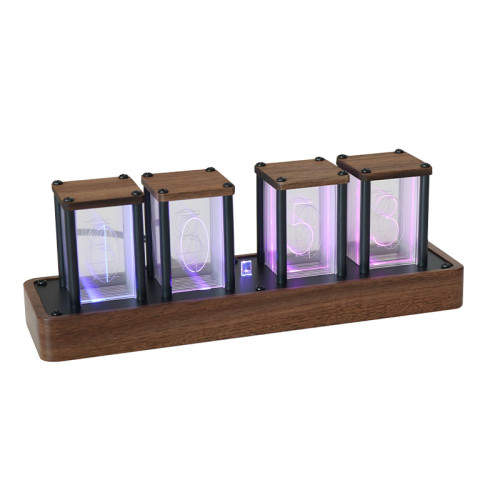 閙鍾桌面鍾擬煇光琯時鐘免組裝創意閙鍾定時器聯網對時