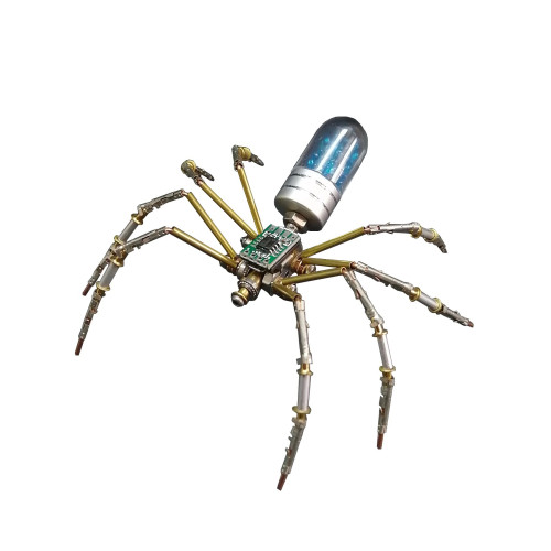 蒸汽龐克機械表芯蜘蛛模型手工diy創意禮物3D精密立體拼圖擺件跨