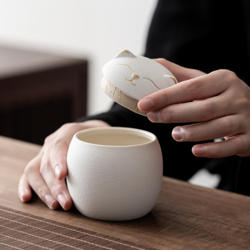 可愛貓咪小貓茶葉罐粗陶防潮密封儲物罐子小號陶瓷罐創意個性茶倉 可愛貓咪小貓茶葉罐粗陶防潮密封儲物罐子小號陶瓷罐創意個性茶倉