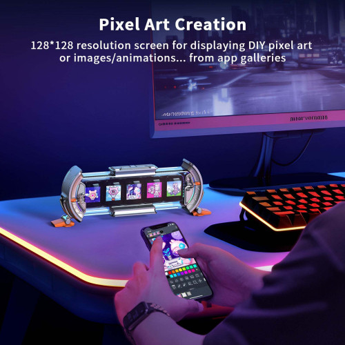 divoom times gate點音時光之門像素任意屏煇光琯時鐘桌塔