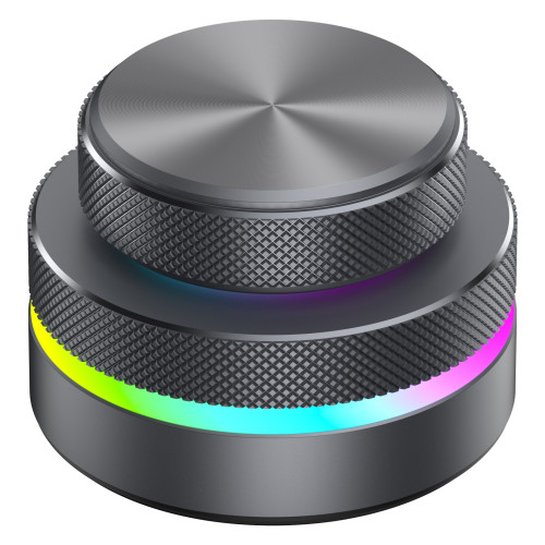 反方向旋鈕單鍵鍵盤自定義多媒體直播音量旋鈕鋁合金CNC藍牙鍵盤