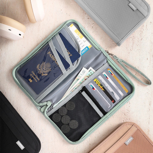 防盜刷護照包機票銀行卡多用途卡包可攜式隨身旅行手拎證件包 防盜刷護照包機票銀行卡多用途卡包可攜式隨身旅行手拎證件包