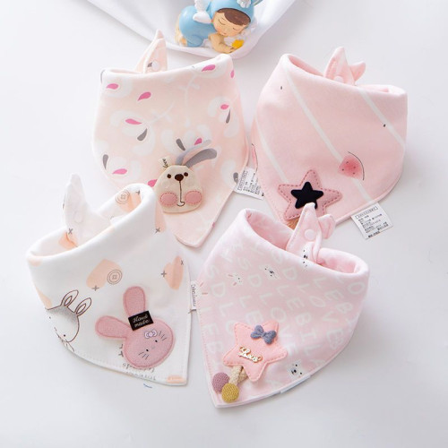 嬰兒口水巾男女寶寶三角純棉防水圍兜兒超柔雙按釦圍嘴圍巾 嬰兒口水巾男女寶寶三角純棉防水圍兜兒超柔雙按釦圍嘴圍巾