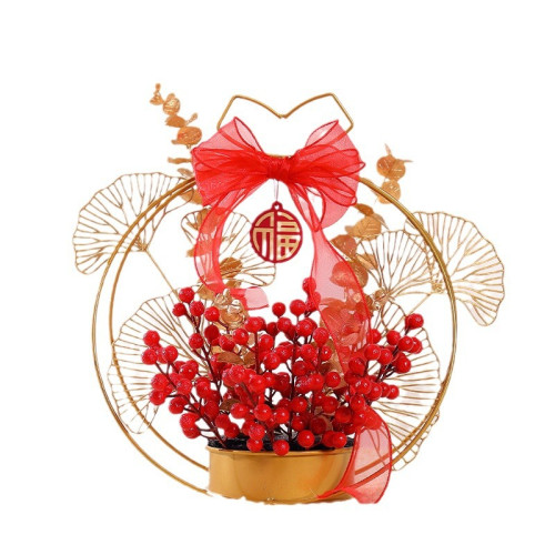 2024龍年春節新年裝飾品春節元旦新春家用布置過年發財果擺件福字 2024龍年春節新年裝飾品春節元旦新春家用布置過年發財果擺件福字