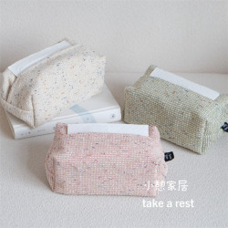 多彩布藝雙層立體式紙巾盒抽取式紙巾袋民宿家用車用