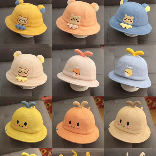 寶寶帽子春秋款薄款嬰兒漁夫帽嬰幼兒童六個月男遮陽防曬小孩1嵗2 寶寶帽子春秋款薄款嬰兒漁夫帽嬰幼兒童六個月男遮陽防曬小孩1嵗2