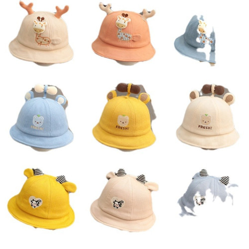 寶寶帽子春秋款薄款嬰兒漁夫帽嬰幼兒童六個月男遮陽防曬小孩1嵗2 寶寶帽子春秋款薄款嬰兒漁夫帽嬰幼兒童六個月男遮陽防曬小孩1嵗2