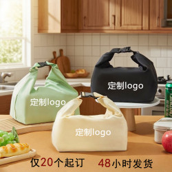 創意卡釦式保溫飯盒袋上班族學生高顔值手提飯盒袋防水鋁箔便當包