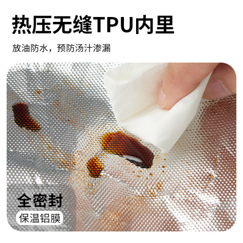 創意卡釦式保溫飯盒袋上班族學生高顔值手提飯盒袋防水鋁箔便當包 創意卡釦式保溫飯盒袋上班族學生高顔值手提飯盒袋防水鋁箔便當包