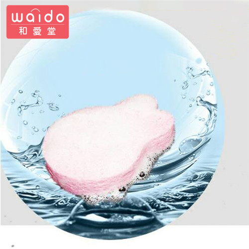 日本新生嬰兒童寶寶洗澡海綿沐浴棉擦木漿小孩搓澡搓泥神器搓背巾