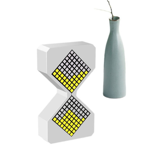 電子計時器無線充電台燈USB充電禮品床頭3D沙漏擺件氛圍LED小夜燈 電子計時器無線充電台燈USB充電禮品床頭3D沙漏擺件氛圍LED小夜燈