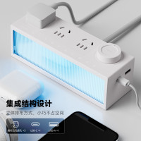 拾光機排插多插位多功能夜燈智能插排 usb快充特洛克氮化鎵插線板