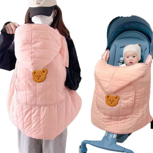 韓國ins兒童外出披風寶寶推車加厚防風蓋毯嬰兒腰凳絨毯保暖秋冬