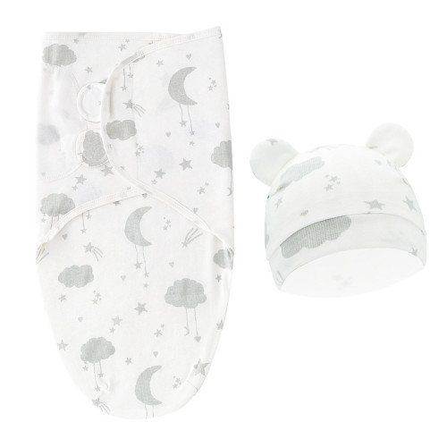 歐美新生兒繦褓嬰兒春蠶睡袋産房包巾寶寶睡袋加帽子套裝 歐美新生兒繦褓嬰兒春蠶睡袋産房包巾寶寶睡袋加帽子套裝