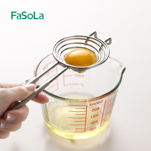 FaSoLa蛋清蛋黃分離器304不鏽鋼家用蛋白蛋液分離過濾分蛋漏蛋器
