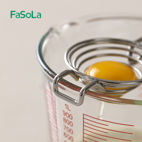 FaSoLa蛋清蛋黃分離器304不鏽鋼家用蛋白蛋液分離過濾分蛋漏蛋器