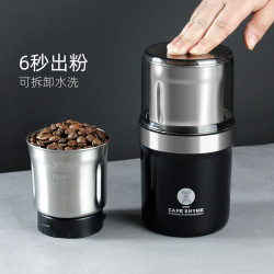 電動磨豆機咖啡打粉機可攜式充式不鏽鋼咖啡豆研磨器磨粉機家用