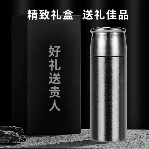 新款戶外純鈦雙層杯純鈦家用蘑菇頭水杯飲料啤酒咖啡牛奶隔熱鈦杯