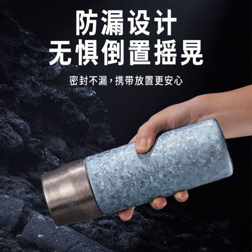 商務禮品雙層純鈦杯高檔悶茶杯高顔值茶水分離車用可攜式燜泡保溫杯
