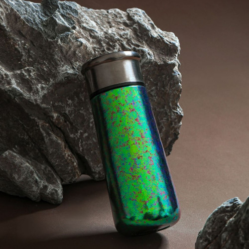 新款純鈦輕奢商務風保溫杯女高顔值漸變色口袋杯車用可攜式鈦杯