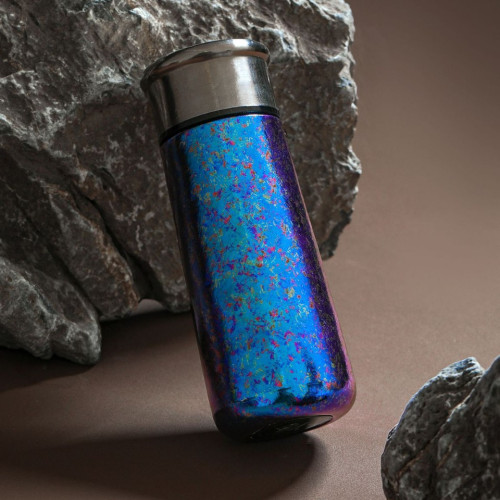 新款純鈦輕奢商務風保溫杯女高顔值漸變色口袋杯車用可攜式鈦杯