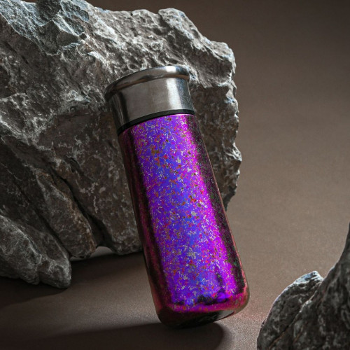 新款純鈦輕奢商務風保溫杯女高顔值漸變色口袋杯車用可攜式鈦杯