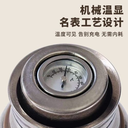 新款純鈦保溫杯燜泡茶杯雙層磁吸鈦杯純鈦杯子大容量機械溫顯內蓋