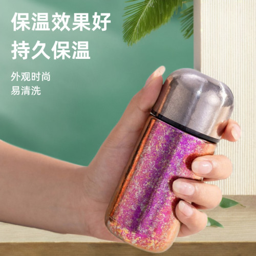 膠囊燕窩鈦杯 女士車用迷你保溫杯可攜式小巧150ml口袋杯純鈦水杯子