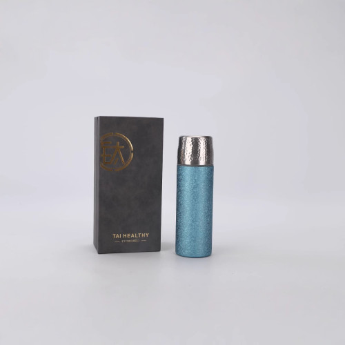 新款保溫杯二代鈦雙層養生鈦杯燜茶商務辦公茶水分離水杯
