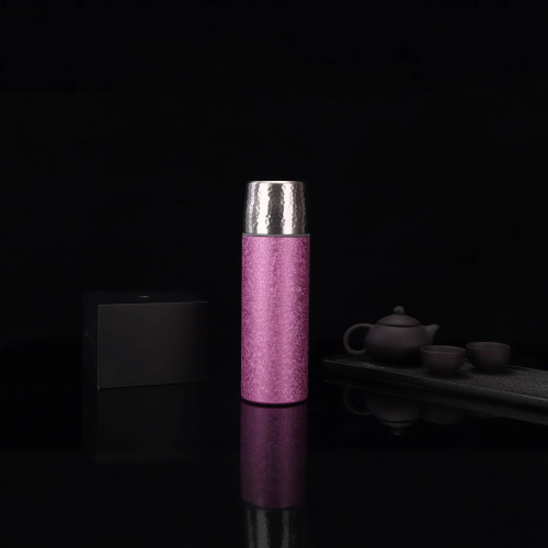 新款保溫杯二代鈦雙層養生鈦杯燜茶商務辦公茶水分離水杯