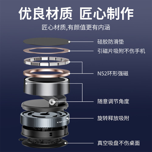 新款magsafe磁吸車用手機支架真空吸盤式多功能汽車通用導航 新款magsafe磁吸車用手機支架真空吸盤式多功能汽車通用導航