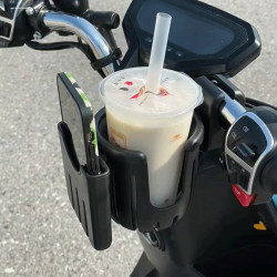 電動車前置水杯奶茶架手機支架裝飾摩托自行車車用置物大容量