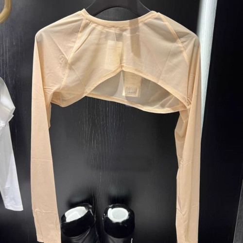 25新款原單高爾夫服裝女士圓領短款防曬衣長袖冰絲涼感防曬衣