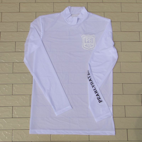 夏季韓國高爾夫防曬衣男士長袖golf速乾超薄防紫外線冰絲t恤白色