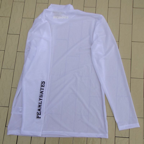 夏季韓國高爾夫防曬衣男士長袖golf速乾超薄防紫外線冰絲t恤白色