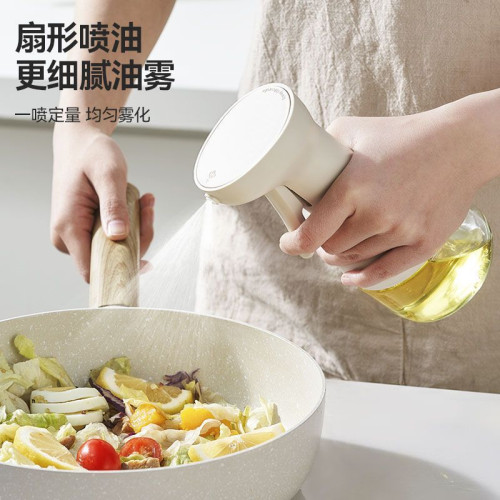 長頸鹿油壺握力霧化噴油壺燒烤減脂專用噴油瓶食品級玻璃家用噴壺